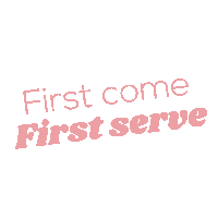 First Come Sticker by The Brow Project