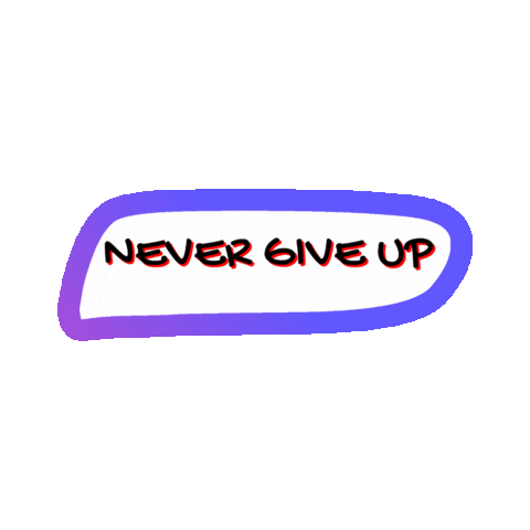 Never Give Up Sticker by Mike Iaconelli