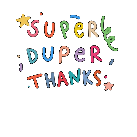 Thanks Hello Sticker