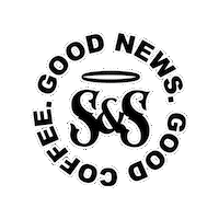 Good News Coffee Sticker by Saints and Sippers