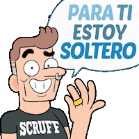 Travieso Scruff Latino Sticker by SCRUFF