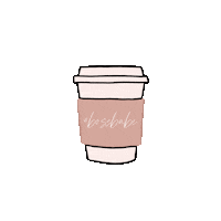 thecollectiveloft pink coffee boss blush Sticker