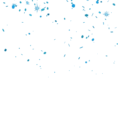 blue confetti Sticker by Douglas Schatz