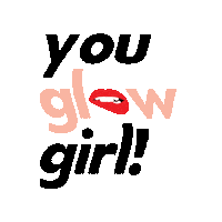 Youglowgirl Sticker by Eat Me Guilt Free