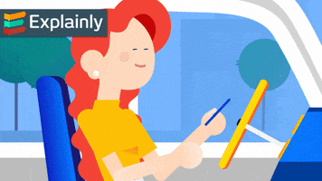 Explainly art animation work color GIF