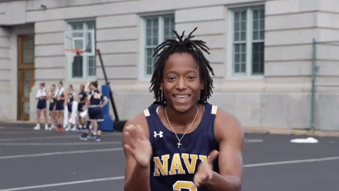Womens Basketball GIF by Navy Athletics