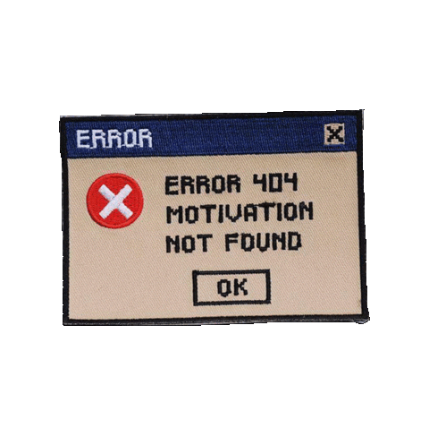 Motivation Error Sticker