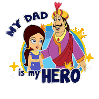 Family Love Sticker by Chhota Bheem