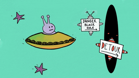 snikhead giphyupload alien ufo black hole GIF