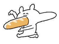 bear bread Sticker by natsuo