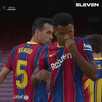 Barcelona Kiss GIF by ElevenSportsBE