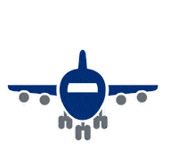 dfs_campuswelt vacation flying plane airplane Sticker