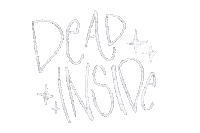 Sad Lettering Sticker