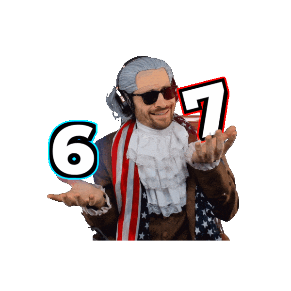 6 7 Sticker