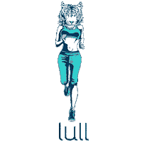 girl running Sticker by Lull