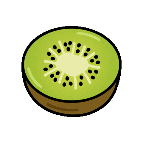 Fruit Kiwi Sticker by caracaraNYC