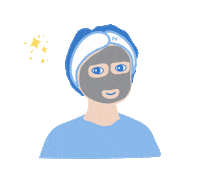 Skincare Mask Sticker by Think Hale