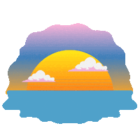 Rainbow Sun Sticker by musketon
