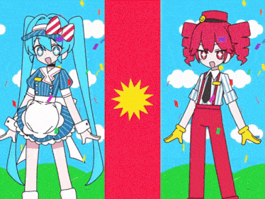 Sprout_Sprong giphyupload vocaloid miku hatsune miku GIF
