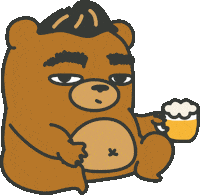 Beer Cheers Sticker by maludbear