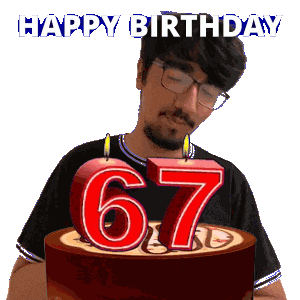 67Th Birthday Sticker