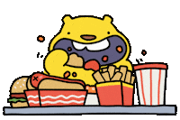 Hungry React Sticker