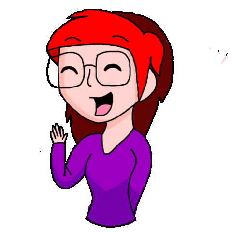 AkaiNatt happy animation girl cartoon Sticker