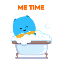 Relax Bath Sticker by Bookly