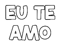 I Love You Frase Sticker