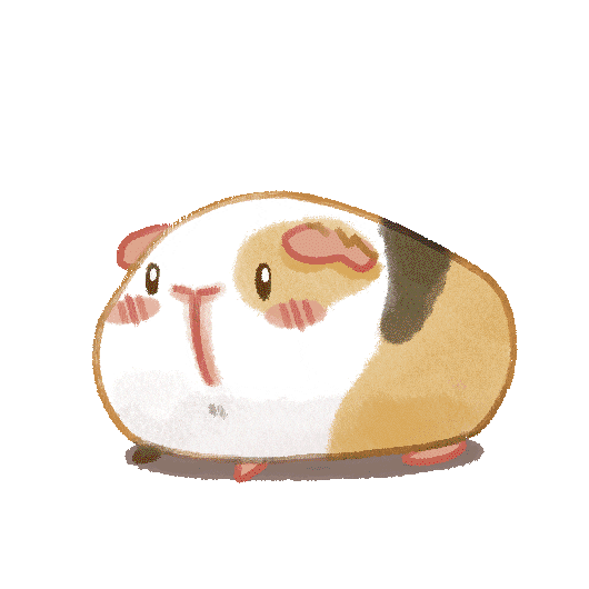 Guinea Pig Popcorn Sticker