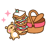 Beach Day Eating Sticker by Pusheen