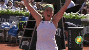 Hands Up Cheer GIF by Tennis Channel