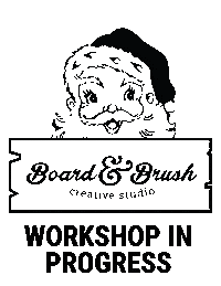 Santa Diy Sticker by Board & Brush Creative Studio