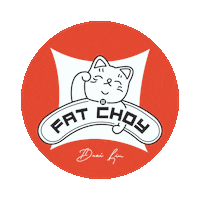 FatChoyBrand cat yum tasty egg Sticker