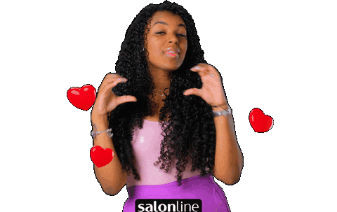 Heart Cacheada Sticker by Salon Line