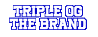 TRIPLEOGTHEBRAND tripleog triple og tripleogthebrand triple og the brand Sticker