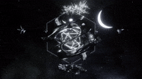 geometric abstract lunar lightscape