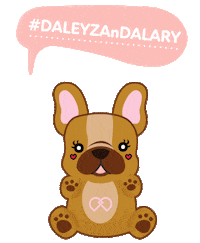 Dog Bulldog Sticker by Daleyza + Dalary