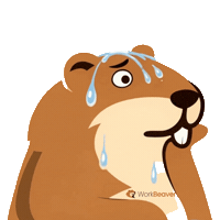 Scared Oh No Sticker by WorkBeaver