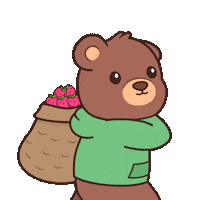 Working Teddy Bear Sticker by BEARISH