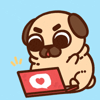 Working Hard Locked In GIF by Puglie Pug