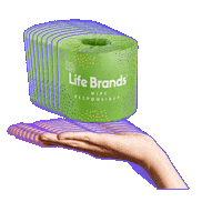 Toilet Paper Bamboo Sticker by RB Life Brands