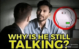Talking No Brain GIF