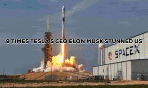 TheNextTech giphygifmaker tesla launch spacex GIF