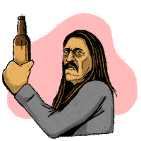 trejostacos beer cheers cerveza machete Sticker