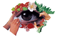 gabrielleaplin dog flowers moon butterfly Sticker