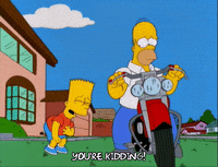 homer simpson laughing GIF