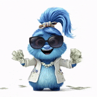 Make It Rain Success GIF by The Fuzzlets