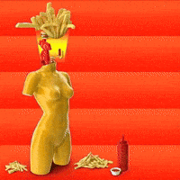 Fast Food Fries GIF by The LSD Hotel