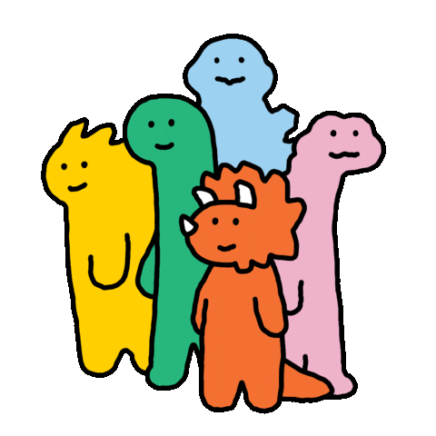 Love You All Cheer Up Sticker by Joguman Studio